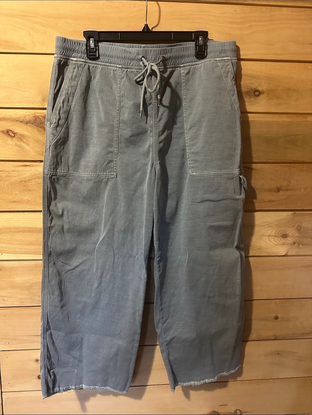 Standard James Perse Cropped Cotton Carpenter Pants Women's Size 4 or XL Gray